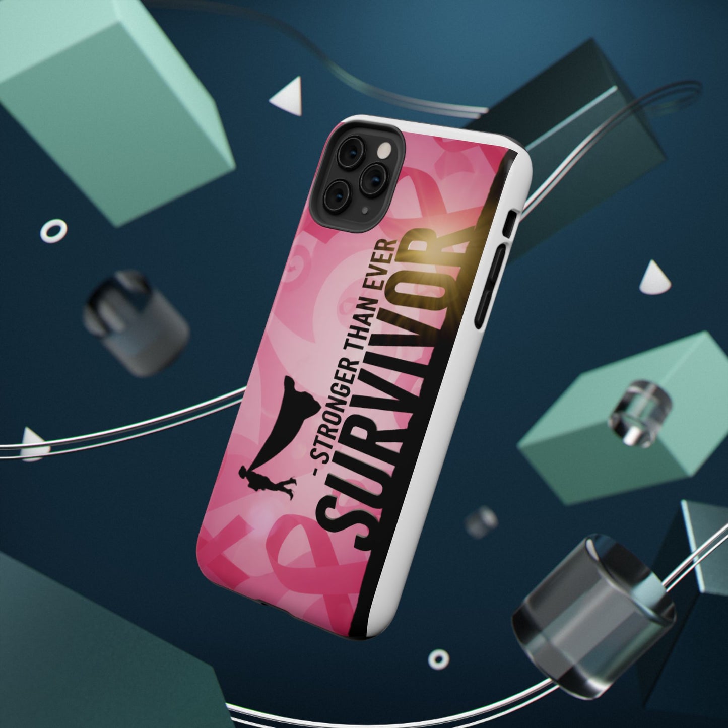 Survivor Impact-Resistant Phone Cases - Empowering, Stronger Than Ever, Gift for Fighters, Resilience Decor, Phone Protection