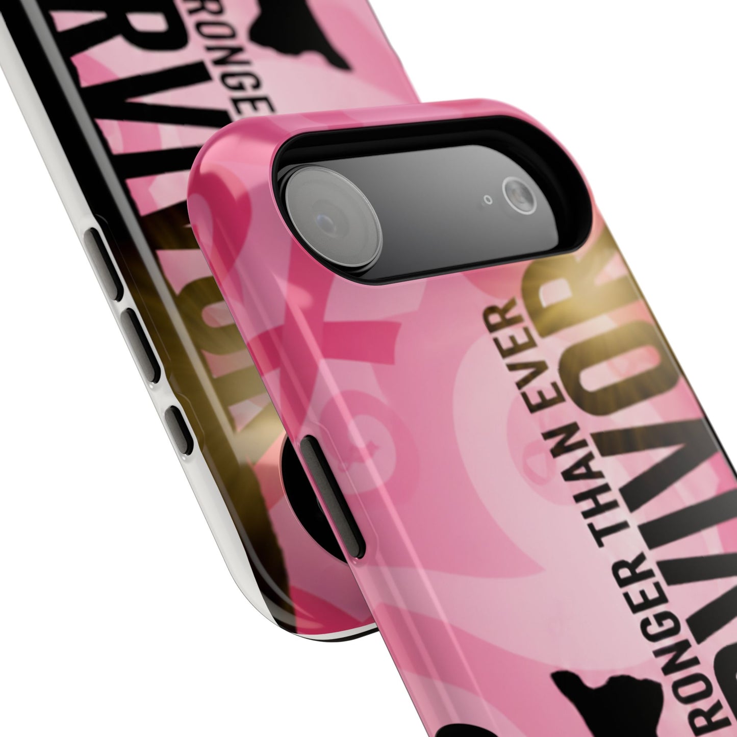 Survivor Impact-Resistant Phone Cases - Empowering, Stronger Than Ever, Gift for Fighters, Resilience Decor, Phone Protection