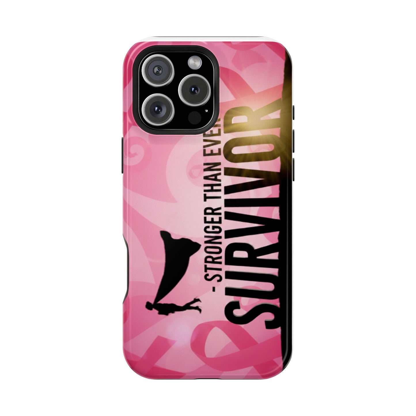 Survivor Impact-Resistant Phone Cases - Empowering, Stronger Than Ever, Gift for Fighters, Resilience Decor, Phone Protection