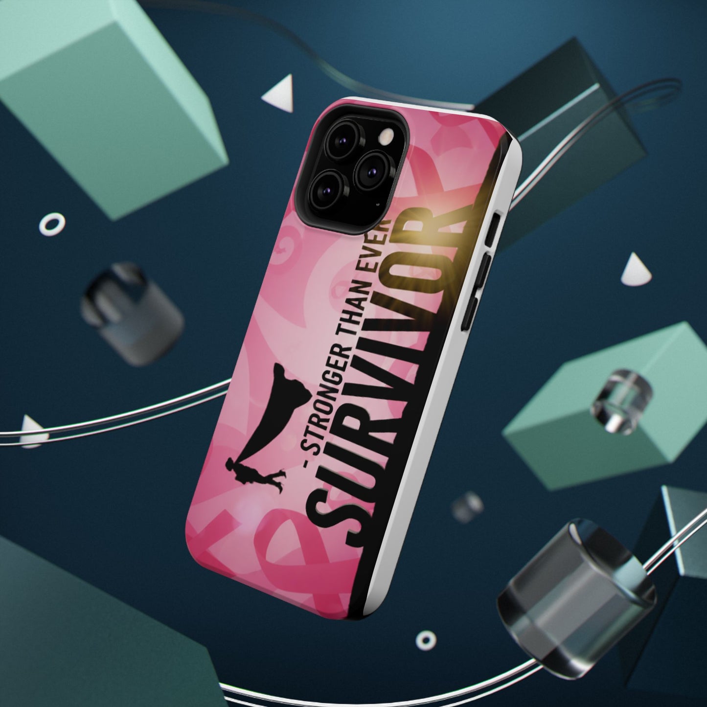 Survivor Impact-Resistant Phone Cases - Empowering, Stronger Than Ever, Gift for Fighters, Resilience Decor, Phone Protection