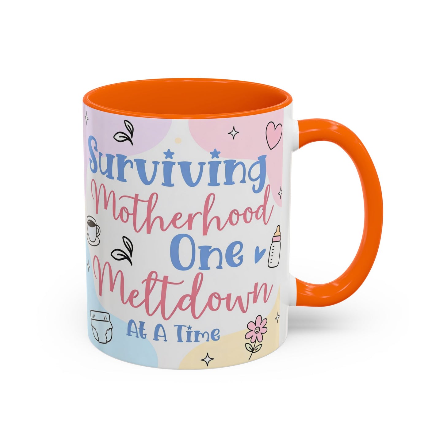 Surviving Motherhood One Meltdown at a Time Coffee Mug