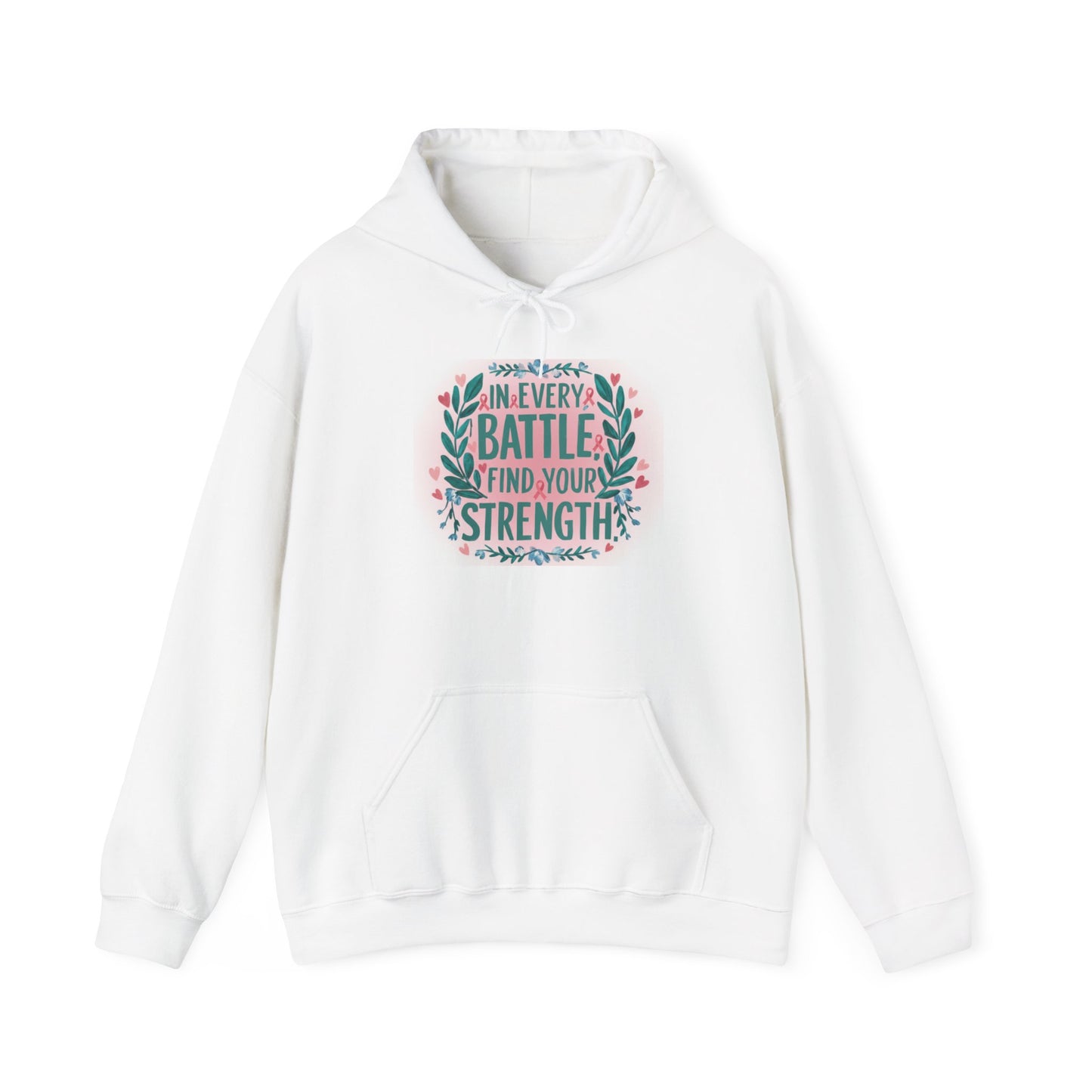 Inspirational Hoodie: Find Your Strength, Cozy Sweatshirt for Motivation, Unisex Pullover, Gift for Him/Her, Faith-Based Apparel