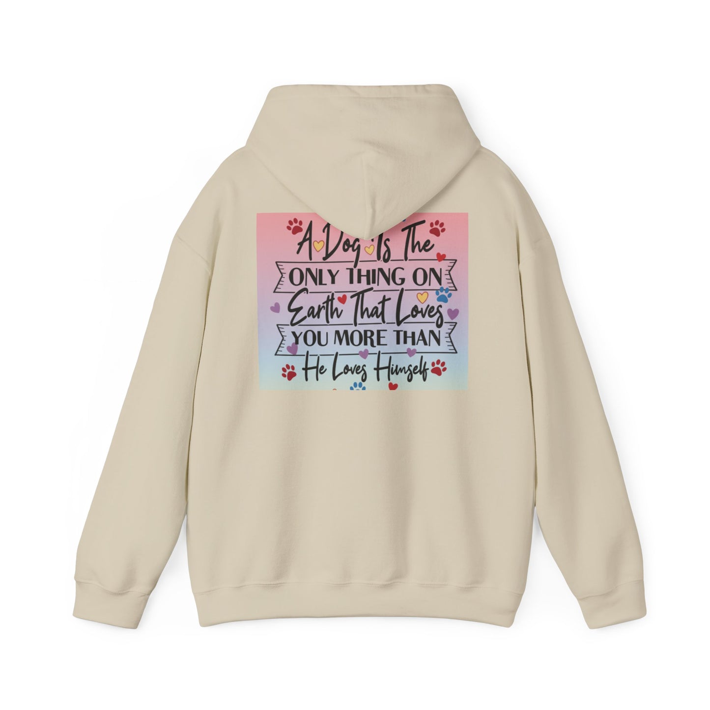 Dog Lover's Hooded Sweatshirt - Cozy Gift for Pet Owners, Perfect for Birthdays, Holidays, or Dog Adoption Events, Inspirational Dog Quote