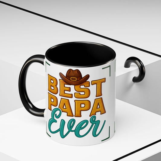 Best Papa Ever Accent Mug
