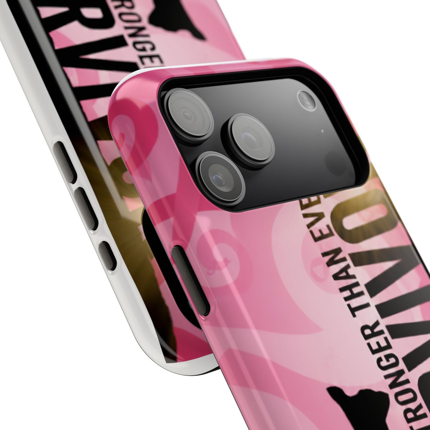 Survivor Impact-Resistant Phone Cases - Empowering, Stronger Than Ever, Gift for Fighters, Resilience Decor, Phone Protection