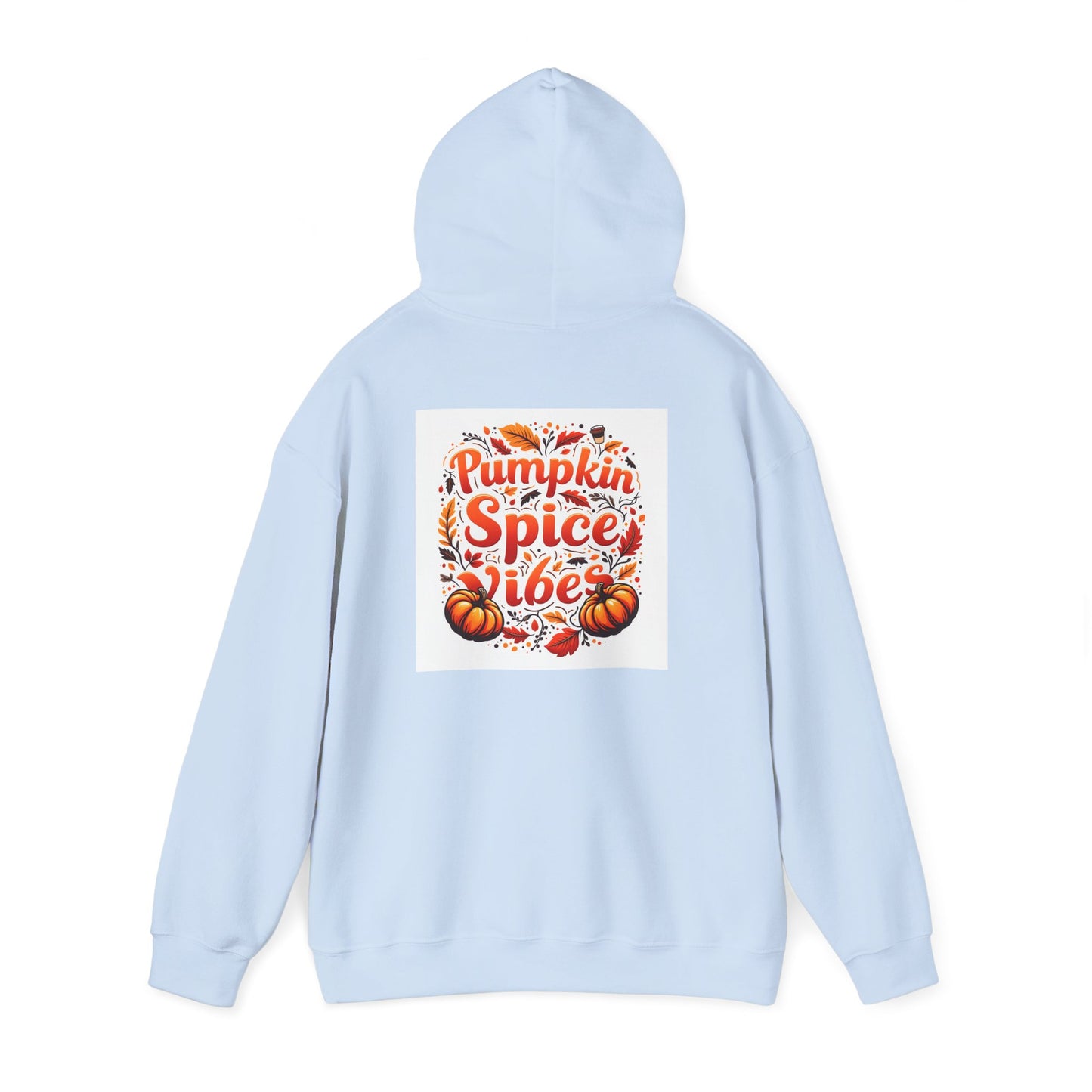 Pumpkin Spice Vibes Hoodie, Fall Fashion, Cozy Sweatshirt for Autumn, Graphic Hooded Sweatshirt, Halloween Gift, Pumpkin Lovers