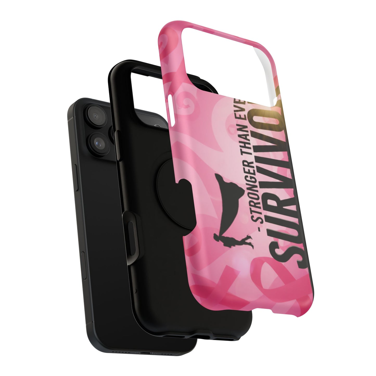 Survivor Impact-Resistant Phone Cases - Empowering, Stronger Than Ever, Gift for Fighters, Resilience Decor, Phone Protection
