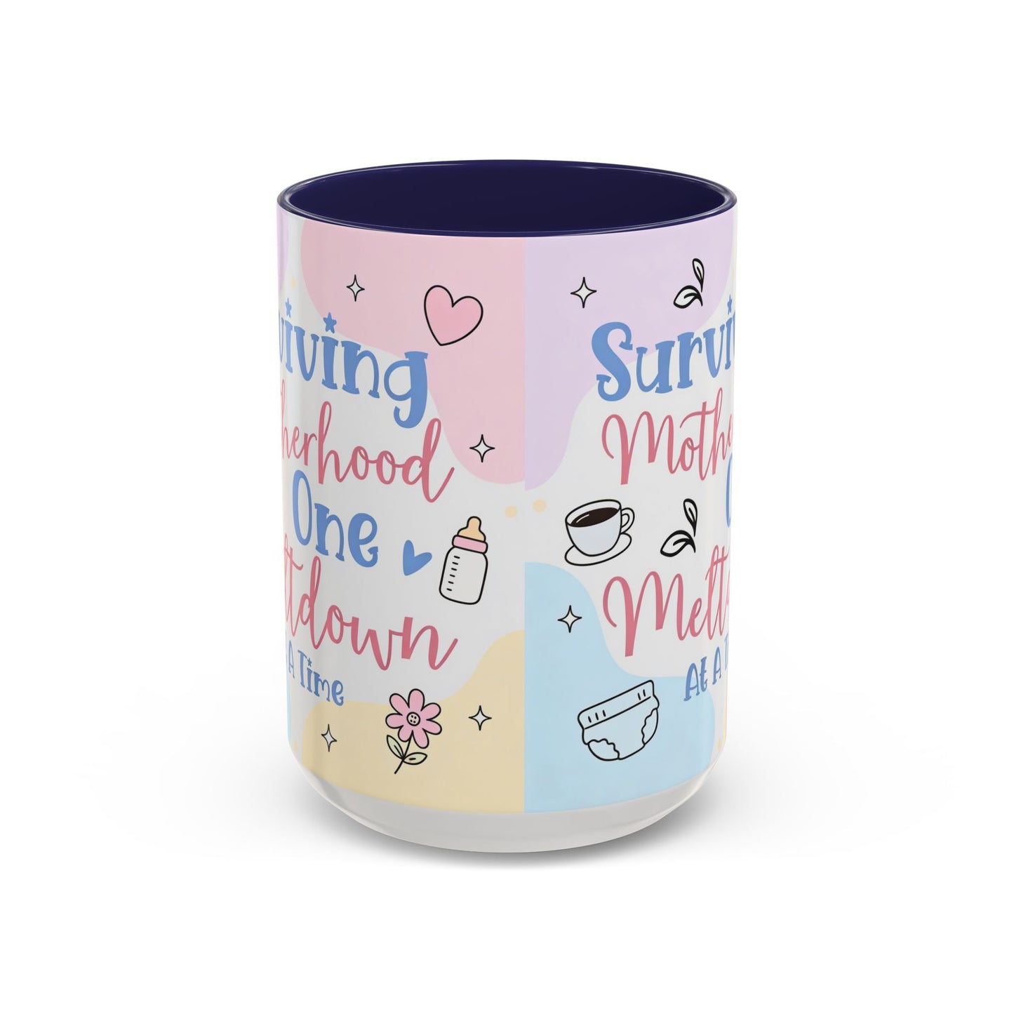 Surviving Motherhood One Meltdown at a Time Coffee Mug