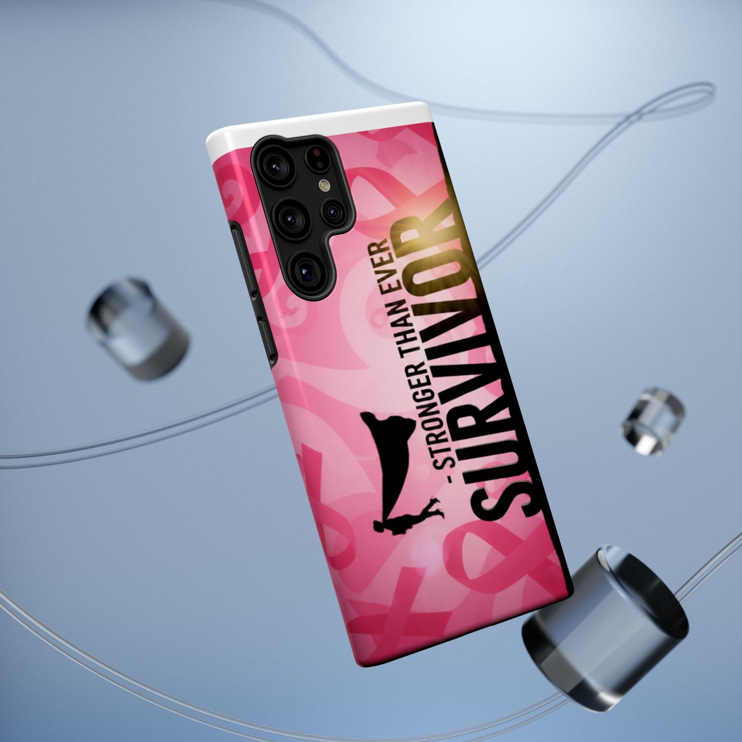 Survivor Impact-Resistant Phone Cases - Empowering, Stronger Than Ever, Gift for Fighters, Resilience Decor, Phone Protection