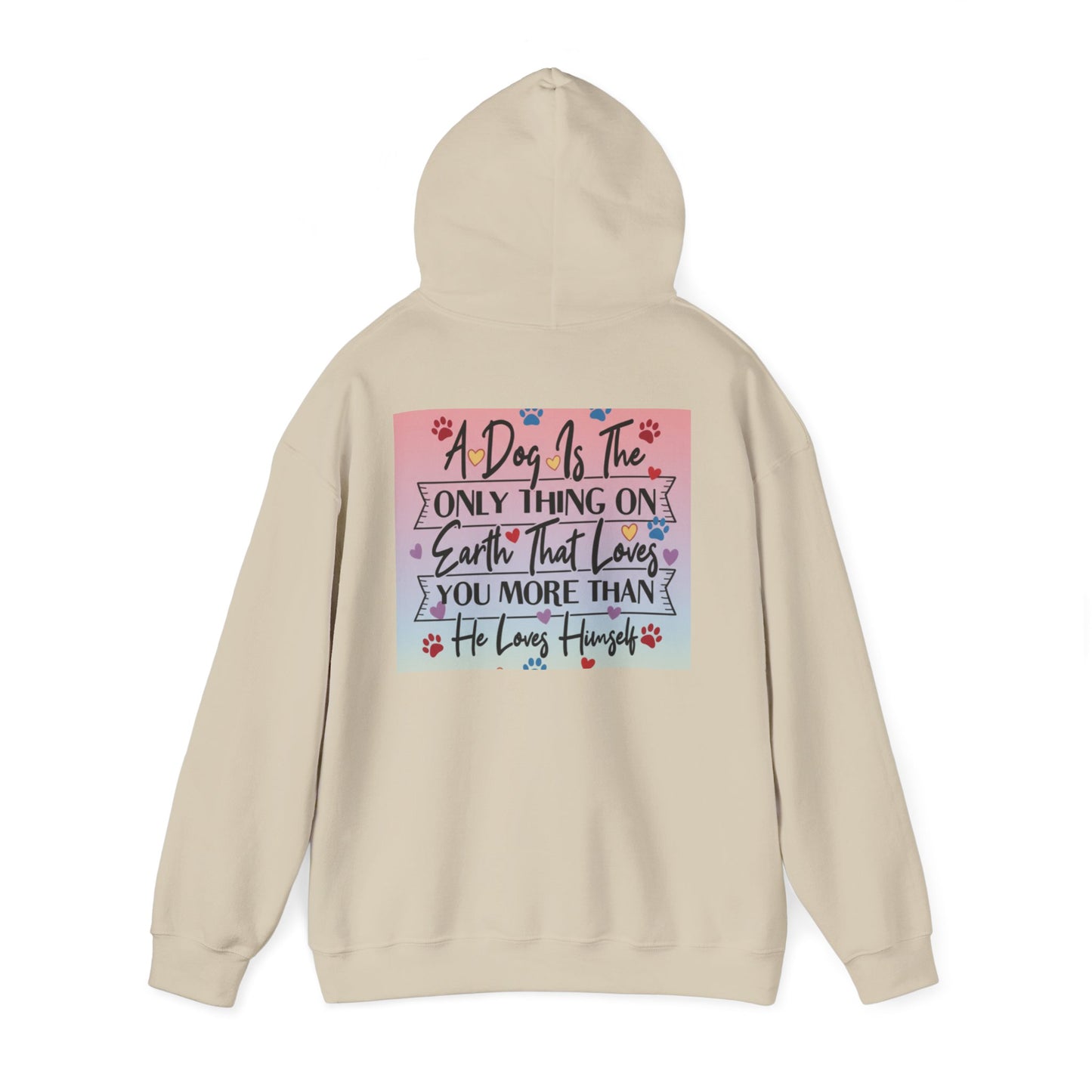 Dog Lover's Hooded Sweatshirt - Cozy Gift for Pet Owners, Perfect for Birthdays, Holidays, or Dog Adoption Events, Inspirational Dog Quote