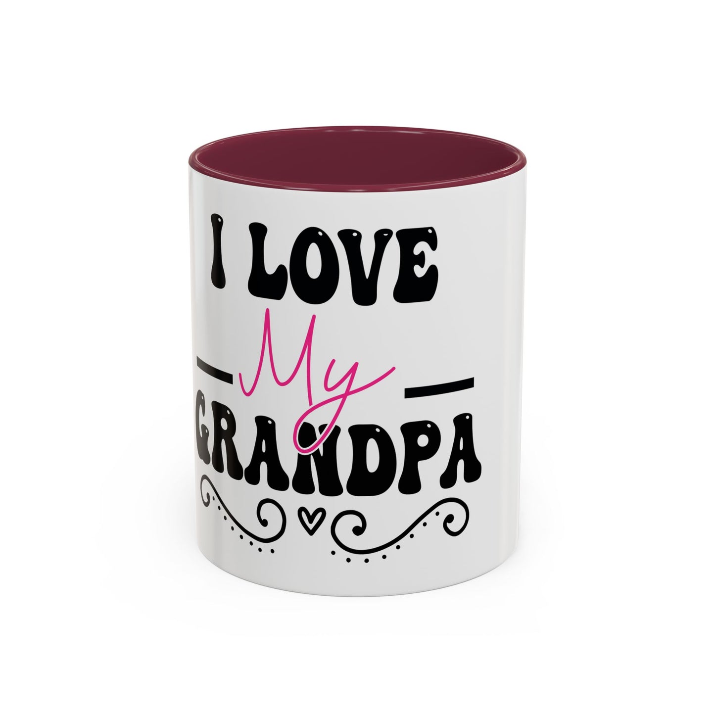 Colorful Grandpa Mug, Ceramic Coffee Cup, Gift for Grandpa, Father's Day Present, Personalized Mug, Family Gatherings