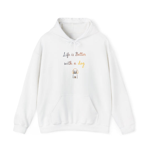 Life is Better with a Dog Hoodie - Unisex Sweatshirt for Dog Lovers, Cozy Gift for Pet Owners, Dog-Themed Apparel, Cute Dog Design, [...]