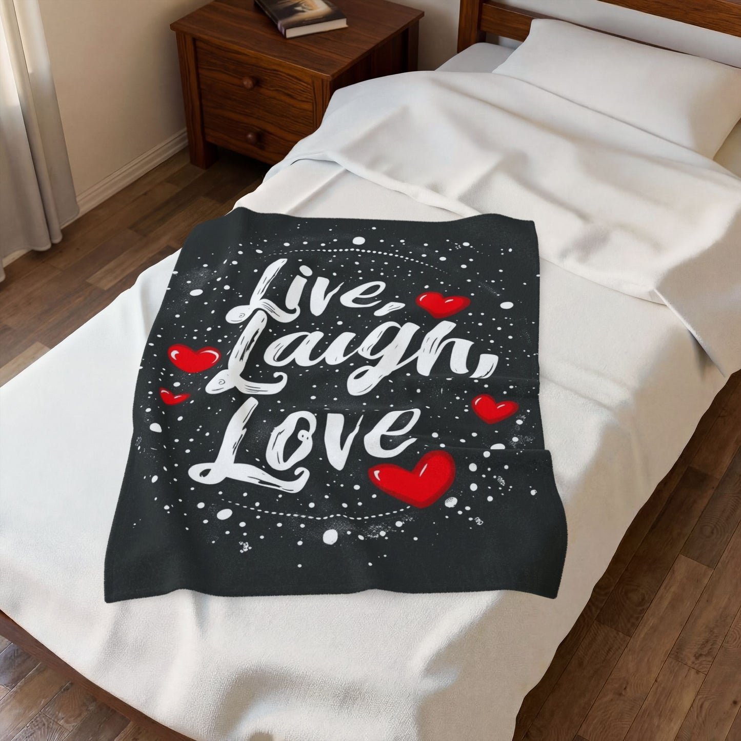 Live, Laugh, Love Design, Soft Throw