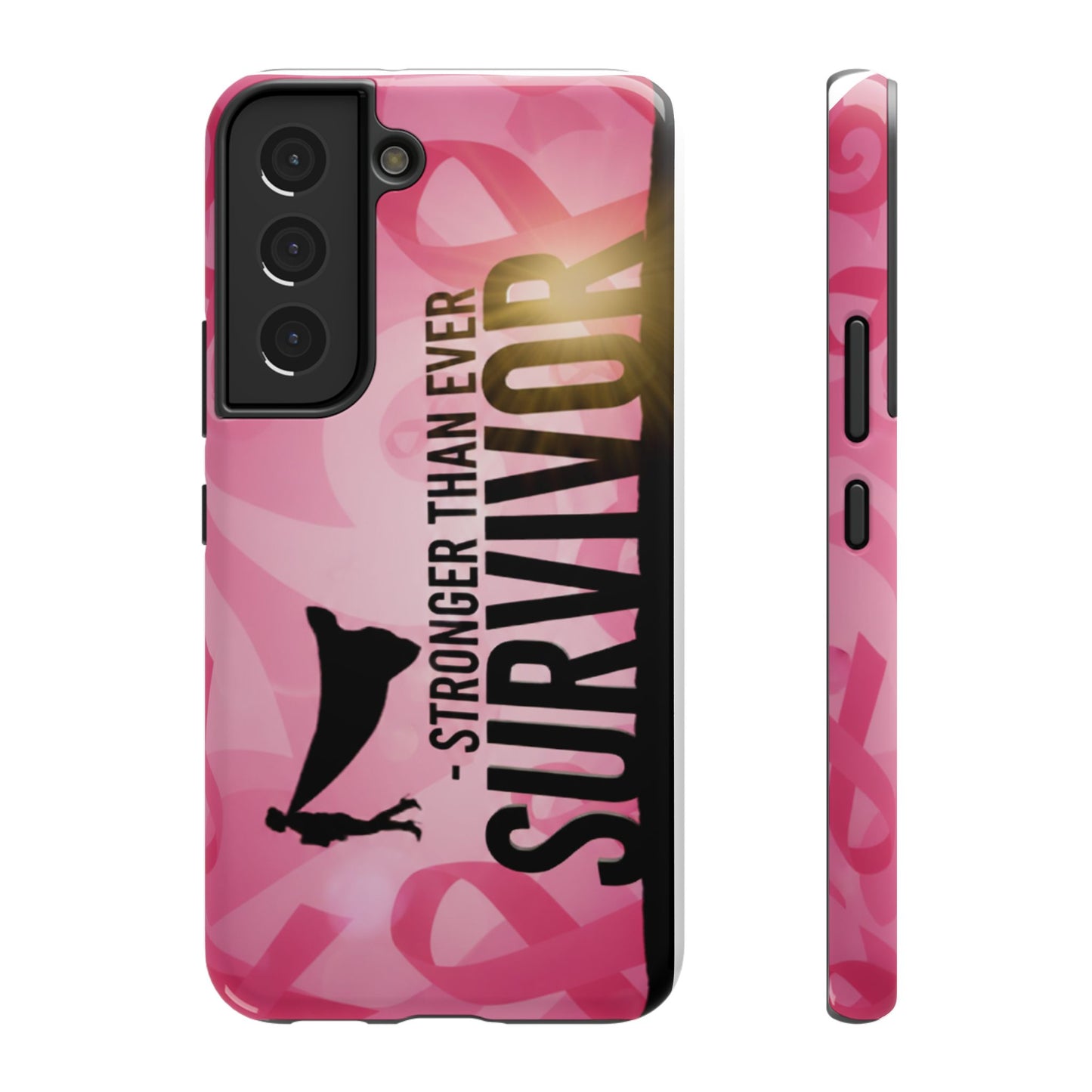 Survivor Impact-Resistant Phone Cases - Empowering, Stronger Than Ever, Gift for Fighters, Resilience Decor, Phone Protection
