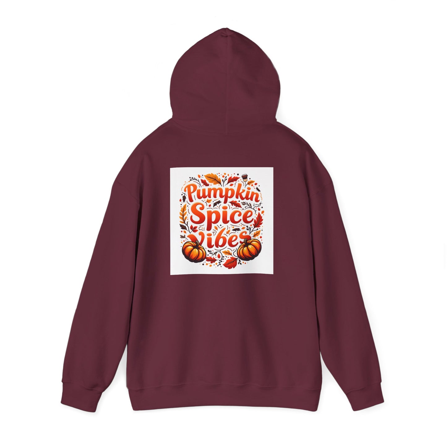 Pumpkin Spice Vibes Hoodie, Fall Fashion, Cozy Sweatshirt for Autumn, Graphic Hooded Sweatshirt, Halloween Gift, Pumpkin Lovers