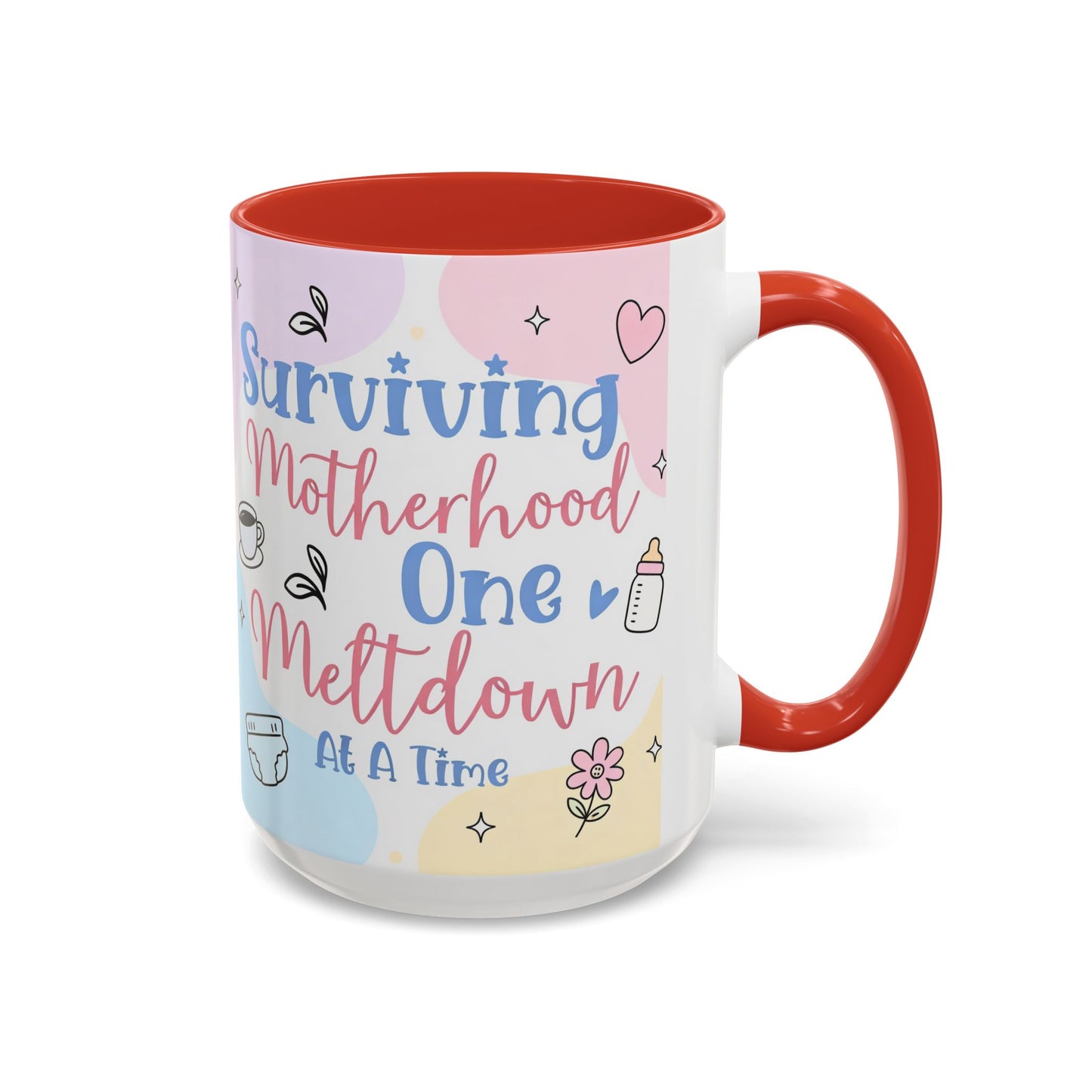 Surviving Motherhood One Meltdown at a Time Coffee Mug