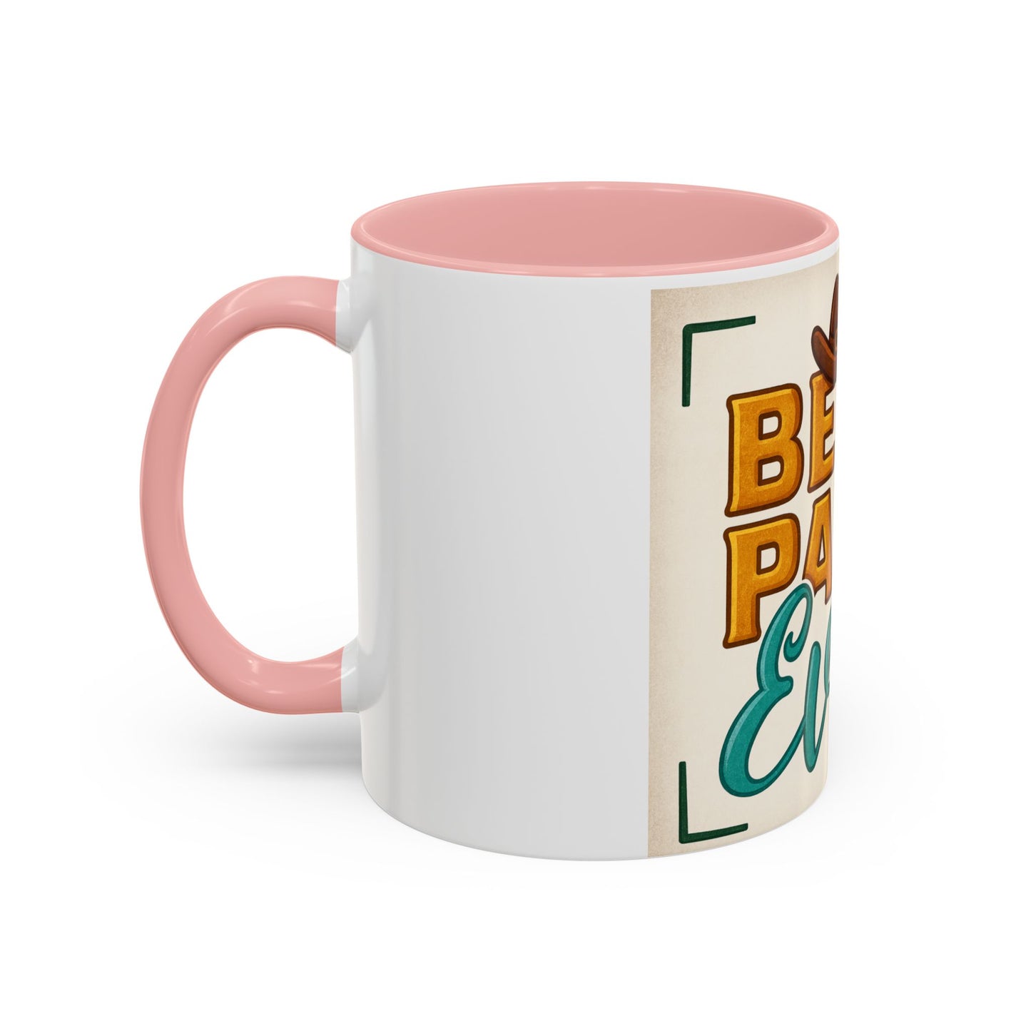 Best Papa Ever Accent Coffee Mug - Unique Gift for Father's Day, Dad's Birthday, Coffee Lovers, Rustic Decor, Personalized Gift