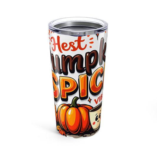 Autumn Pumpkin Spice Tumbler - 20oz Insulated Cup, Fall Drinkware, Seasonal Gift, Thanksgiving Mug, Cozy Coffee Tumbler