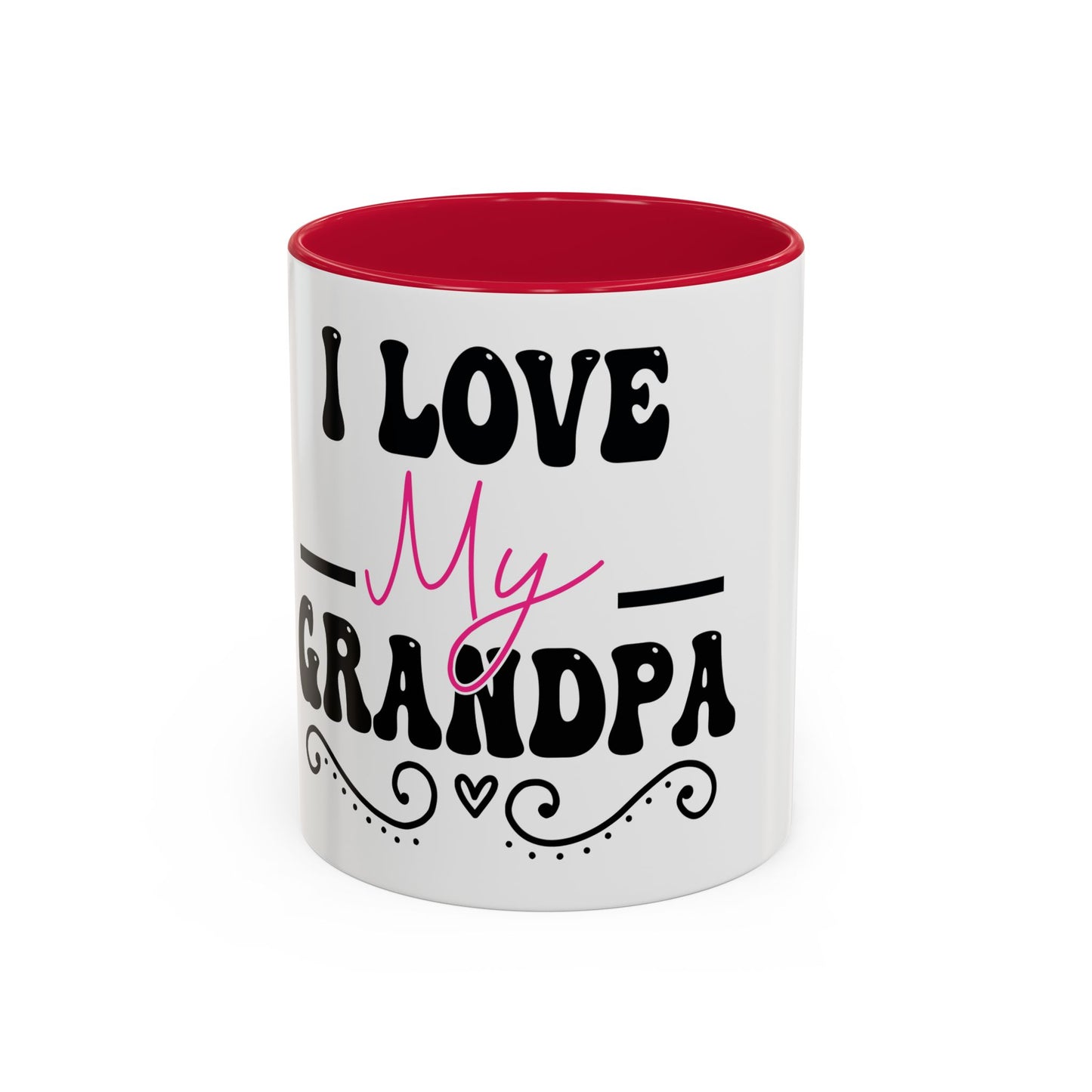 Colorful Grandpa Mug, Ceramic Coffee Cup, Gift for Grandpa, Father's Day Present, Personalized Mug, Family Gatherings