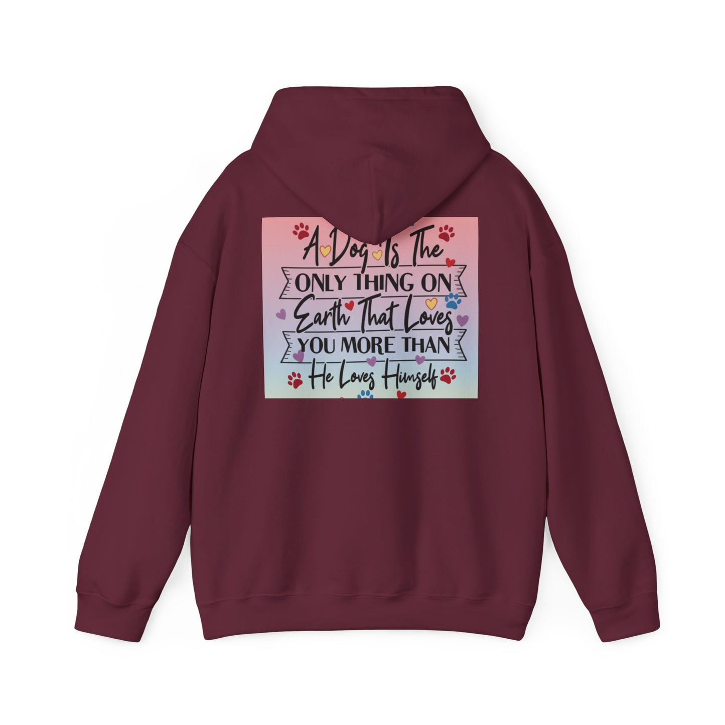 Dog Lover's Hooded Sweatshirt - Cozy Gift for Pet Owners, Perfect for Birthdays, Holidays, or Dog Adoption Events, Inspirational Dog Quote
