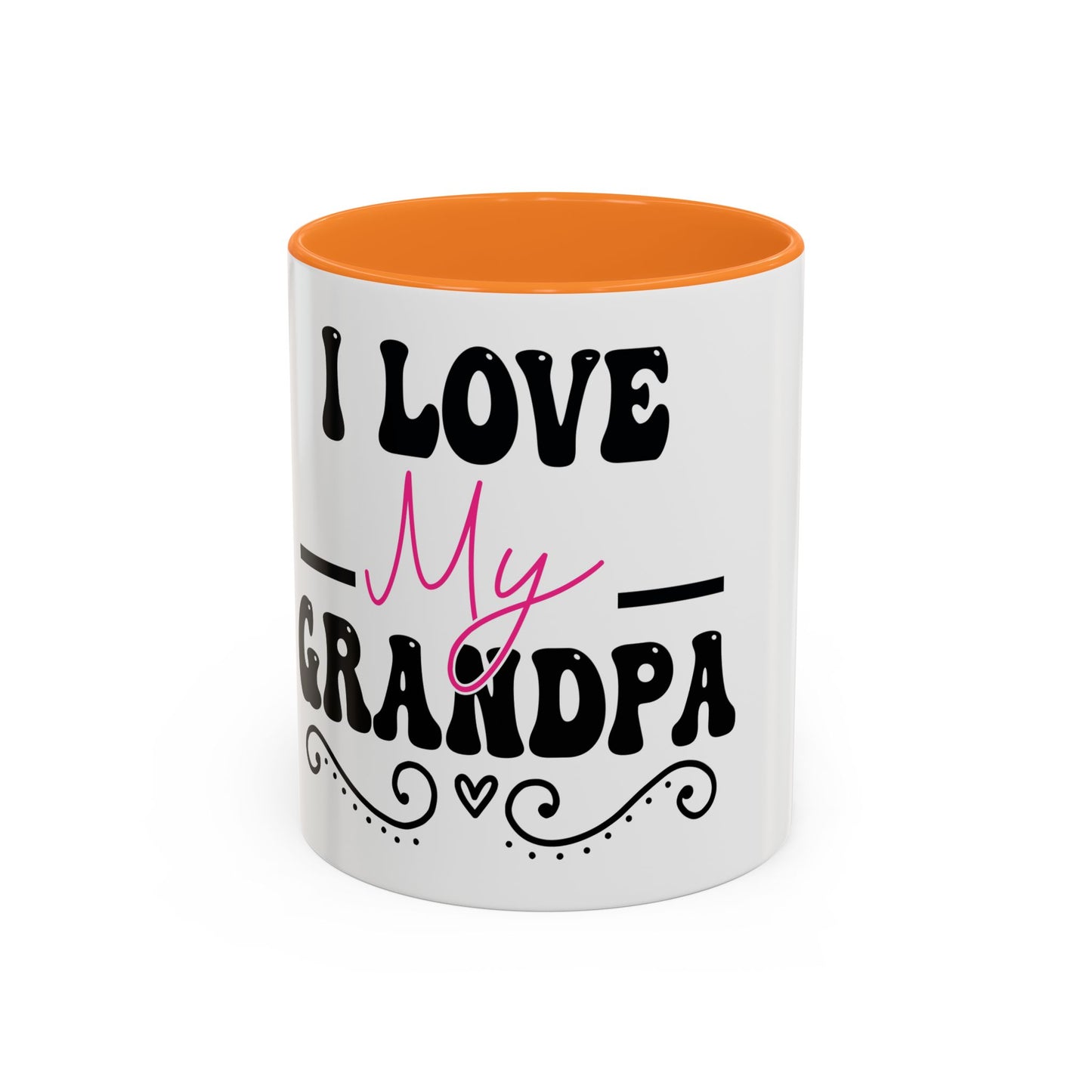 Colorful Grandpa Mug, Ceramic Coffee Cup, Gift for Grandpa, Father's Day Present, Personalized Mug, Family Gatherings