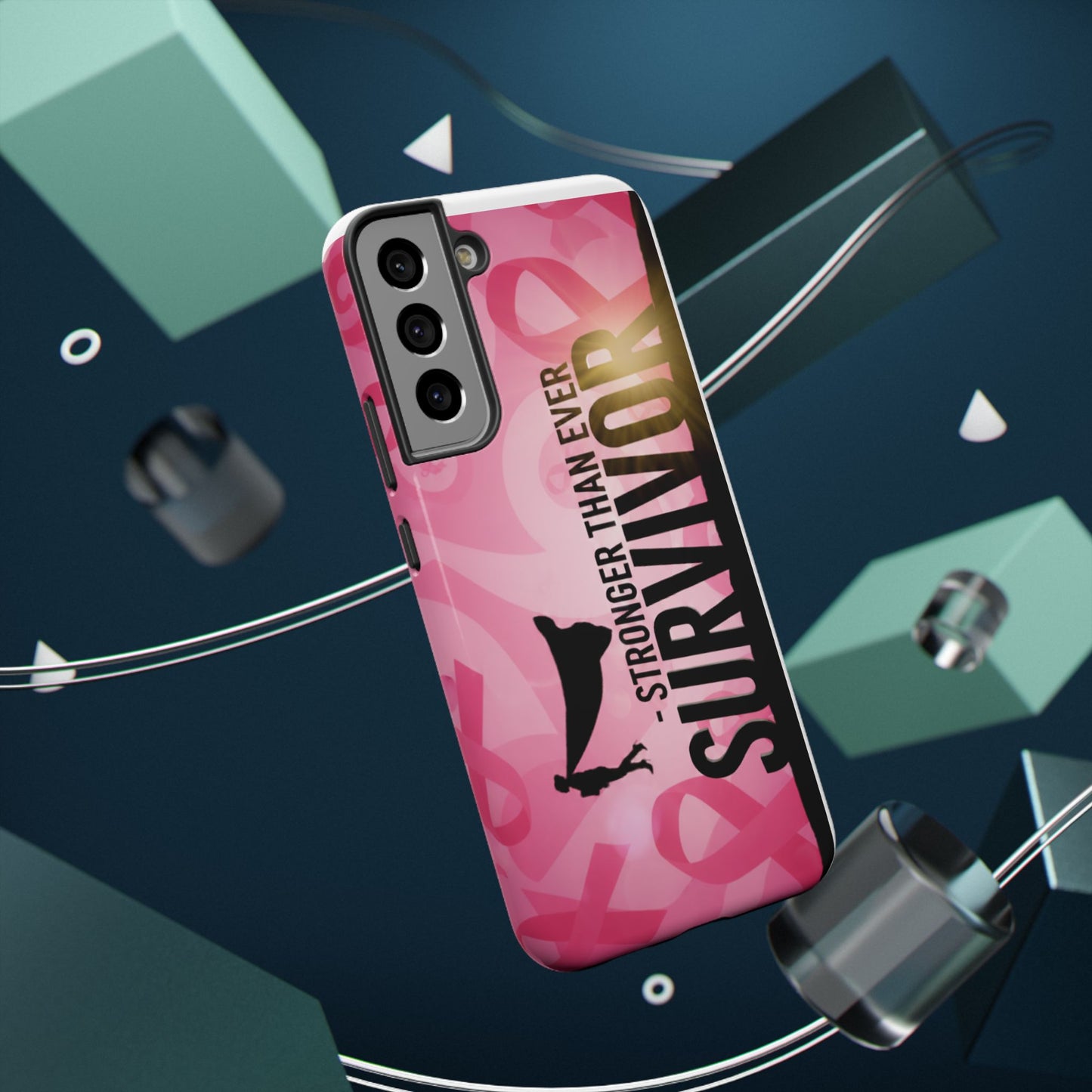 Survivor Impact-Resistant Phone Cases - Empowering, Stronger Than Ever, Gift for Fighters, Resilience Decor, Phone Protection