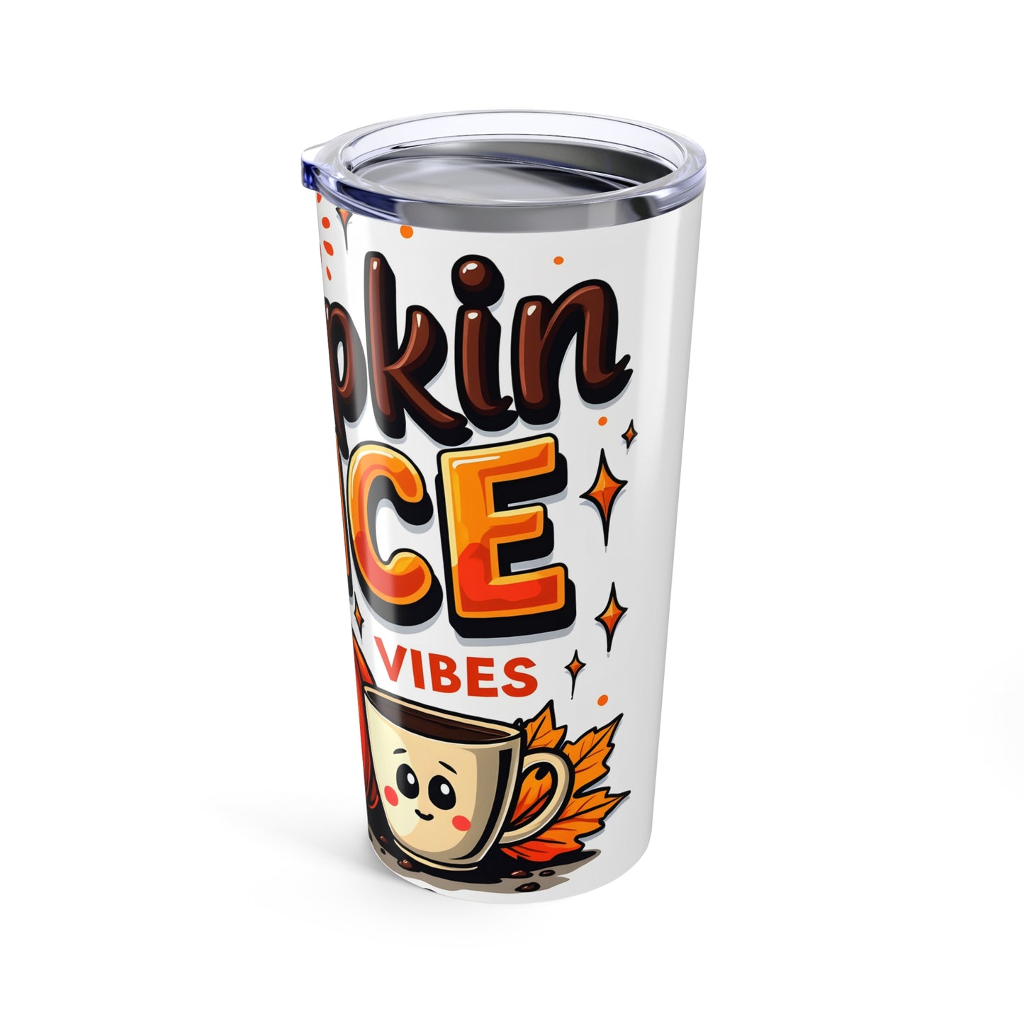 Autumn Pumpkin Spice Tumbler - 20oz Insulated Cup, Fall Drinkware, Seasonal Gift, Thanksgiving Mug, Cozy Coffee Tumbler