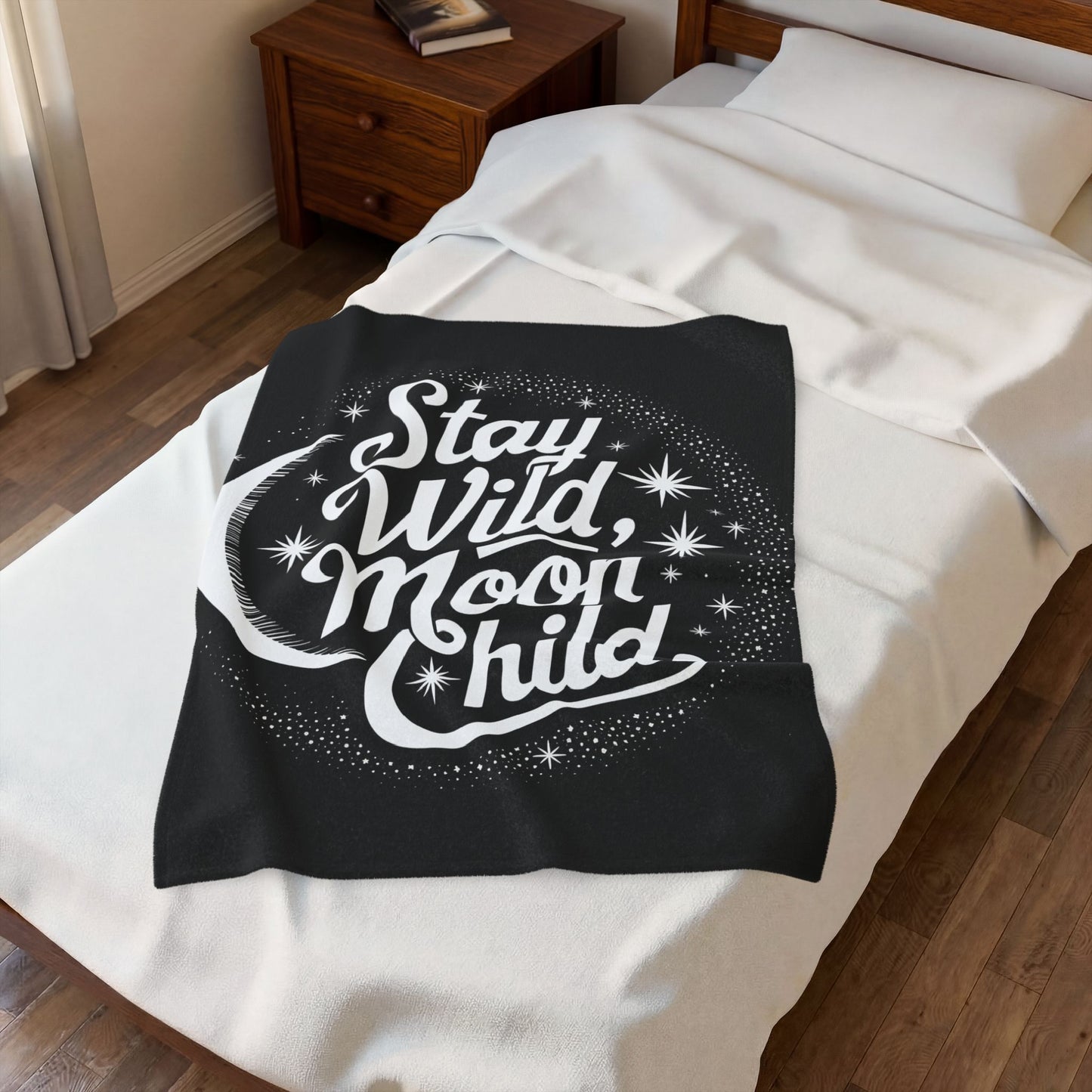 Moon Child Velveteen Plush Blanket