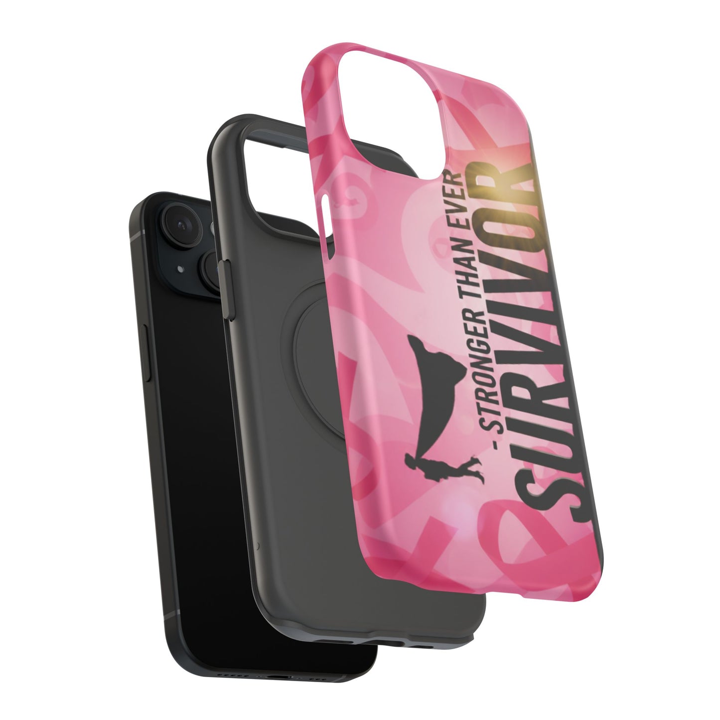 Survivor Impact-Resistant Phone Cases - Empowering, Stronger Than Ever, Gift for Fighters, Resilience Decor, Phone Protection