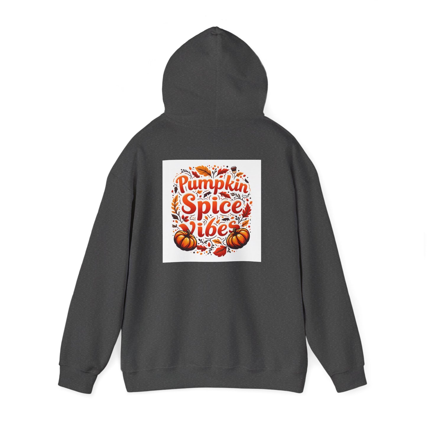 Pumpkin Spice Vibes Hoodie, Fall Fashion, Cozy Sweatshirt for Autumn, Graphic Hooded Sweatshirt, Halloween Gift, Pumpkin Lovers