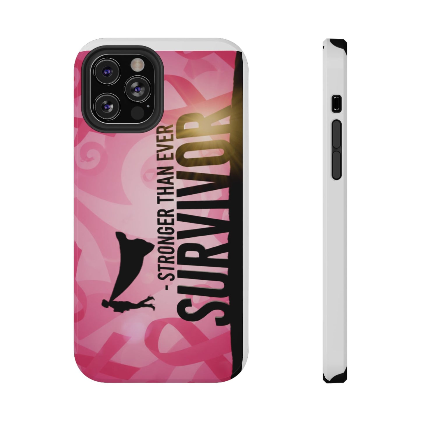 Survivor Impact-Resistant Phone Cases - Empowering, Stronger Than Ever, Gift for Fighters, Resilience Decor, Phone Protection
