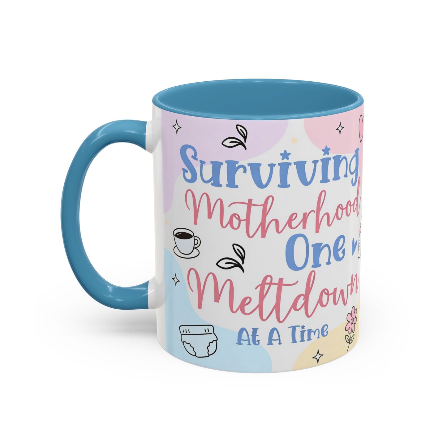 Surviving Motherhood One Meltdown at a Time Coffee Mug