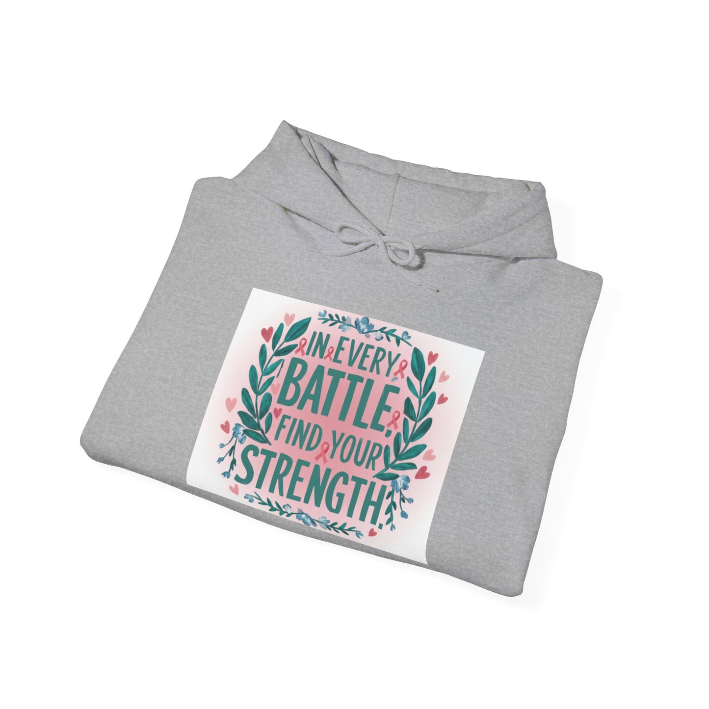 Inspirational Hoodie: Find Your Strength, Cozy Sweatshirt for Motivation, Unisex Pullover, Gift for Him/Her, Faith-Based Apparel