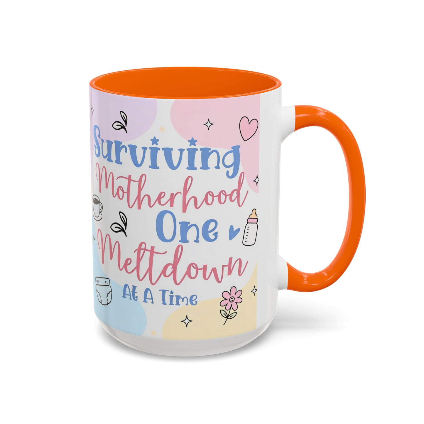 Surviving Motherhood One Meltdown at a Time Coffee Mug
