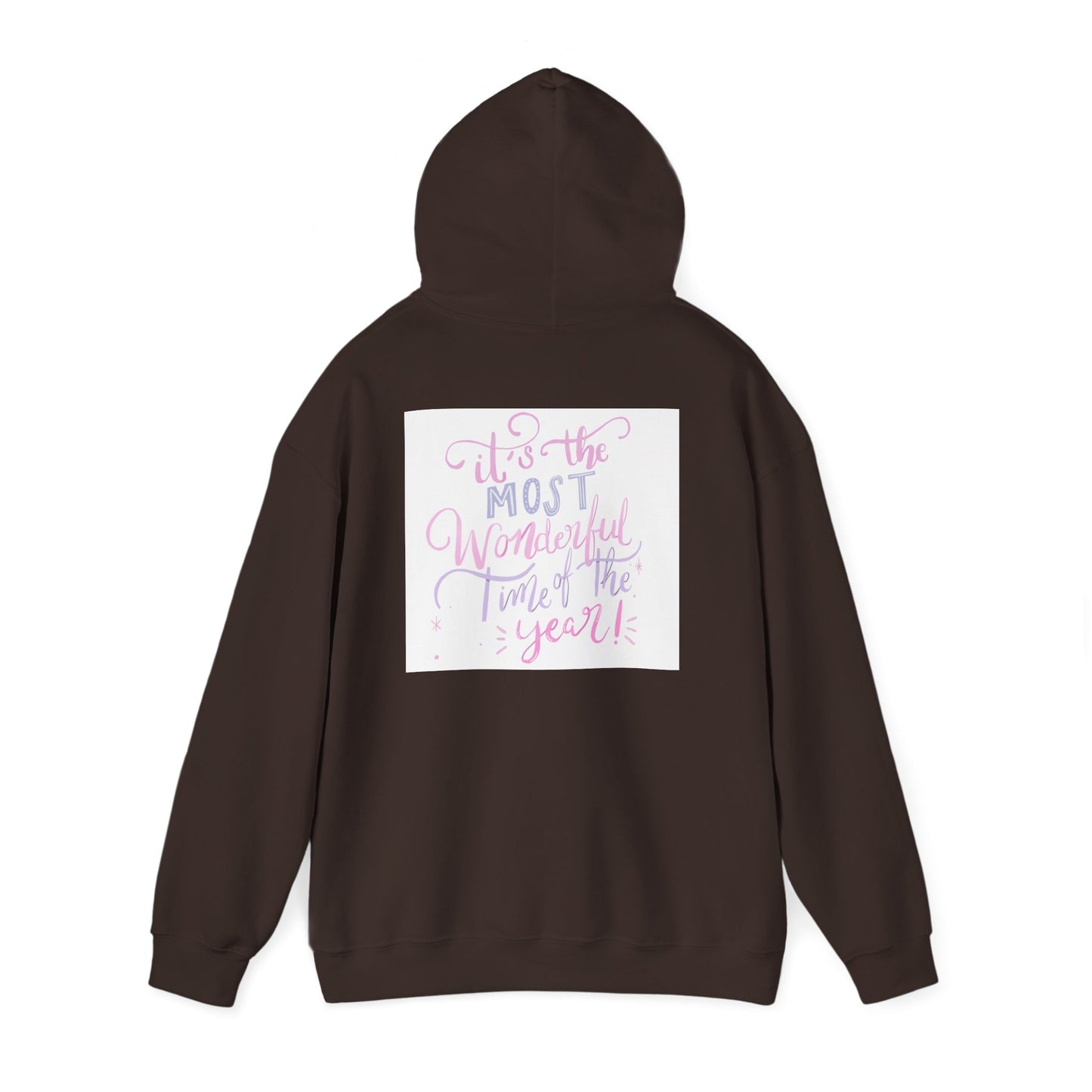 Hoodie — "It's the Most Wonderful Time of the Year" Pastel Holiday Hoodie