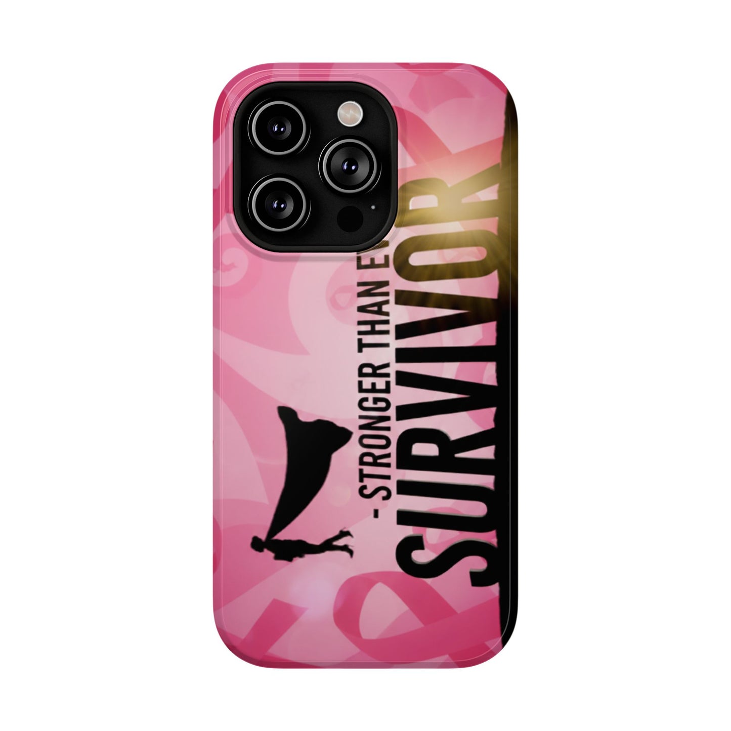 Survivor Impact-Resistant Phone Cases - Empowering, Stronger Than Ever, Gift for Fighters, Resilience Decor, Phone Protection
