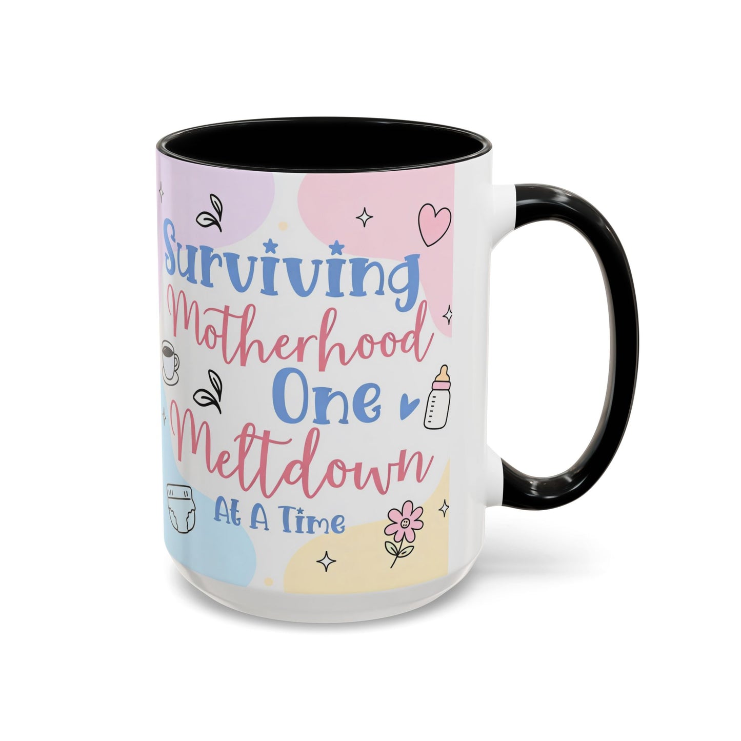 Surviving Motherhood One Meltdown at a Time Coffee Mug