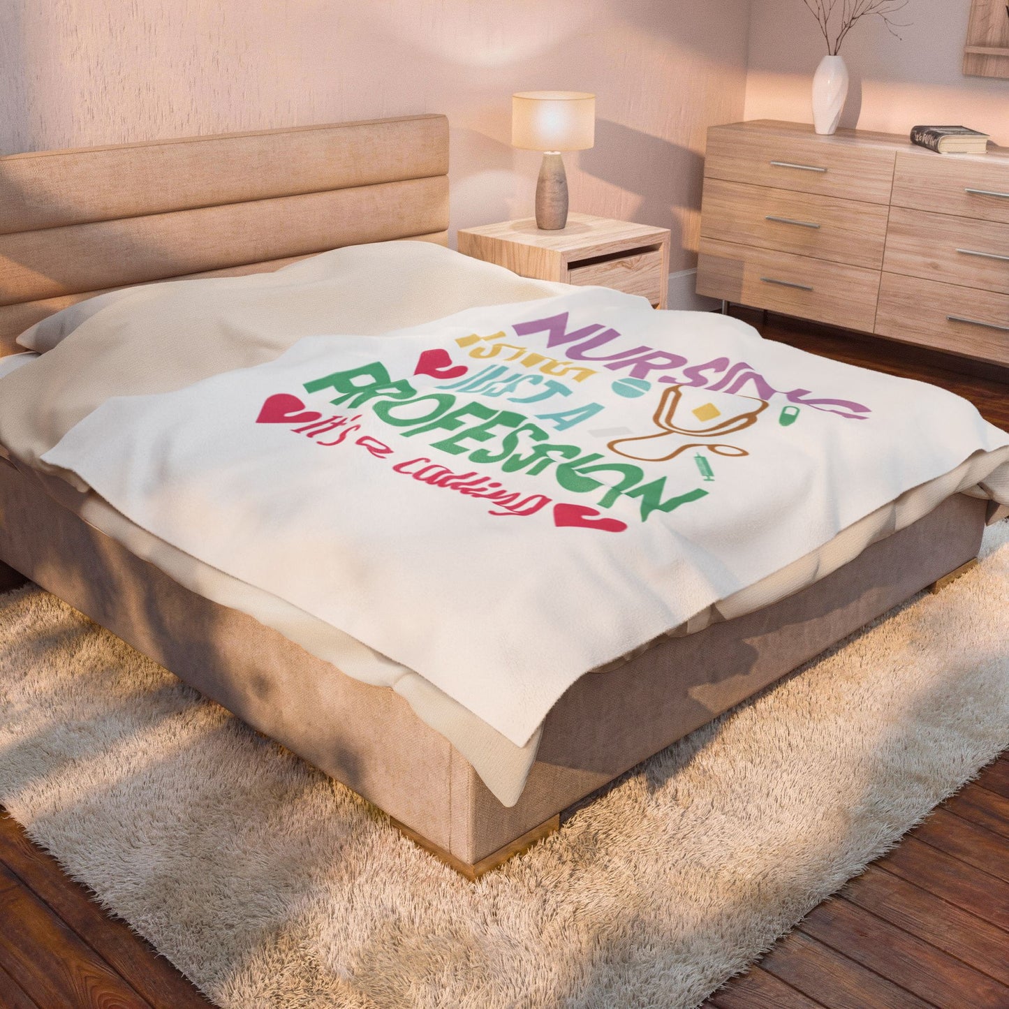 Nursing Calling Plush Blanket