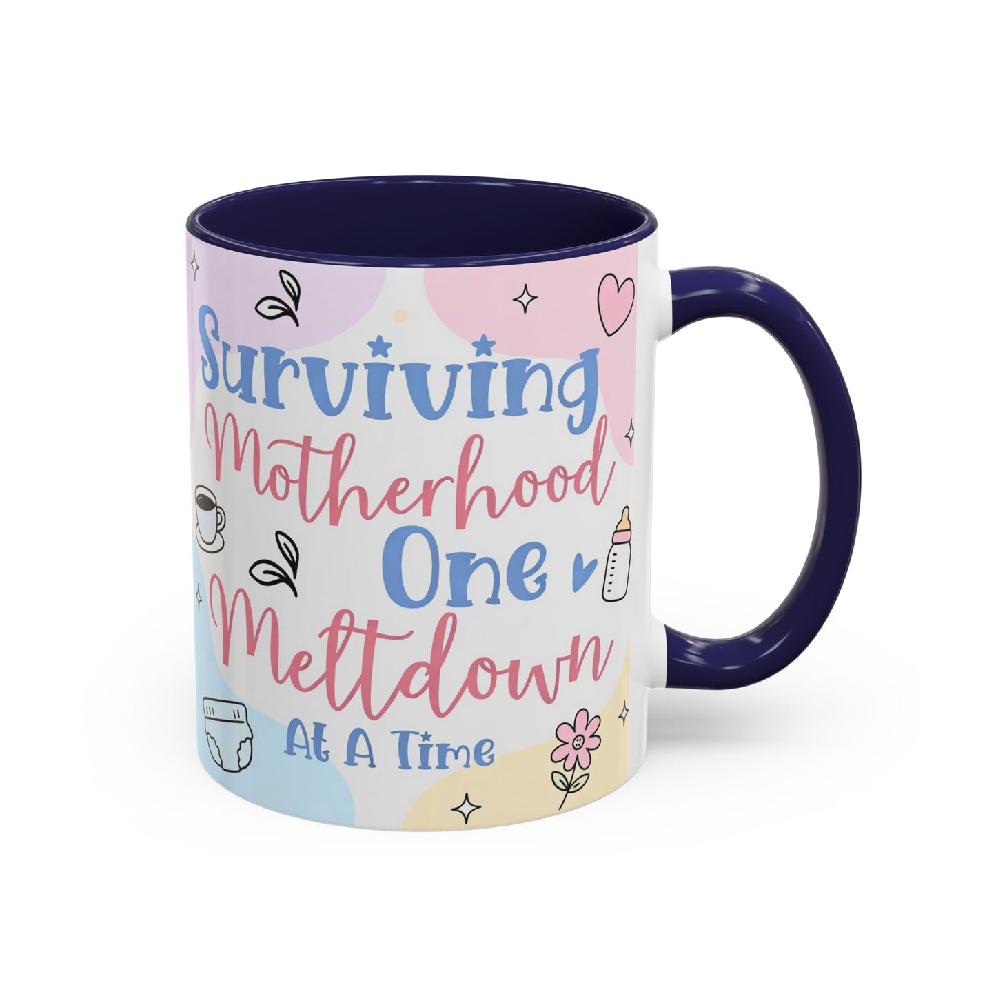 Surviving Motherhood One Meltdown at a Time Coffee Mug