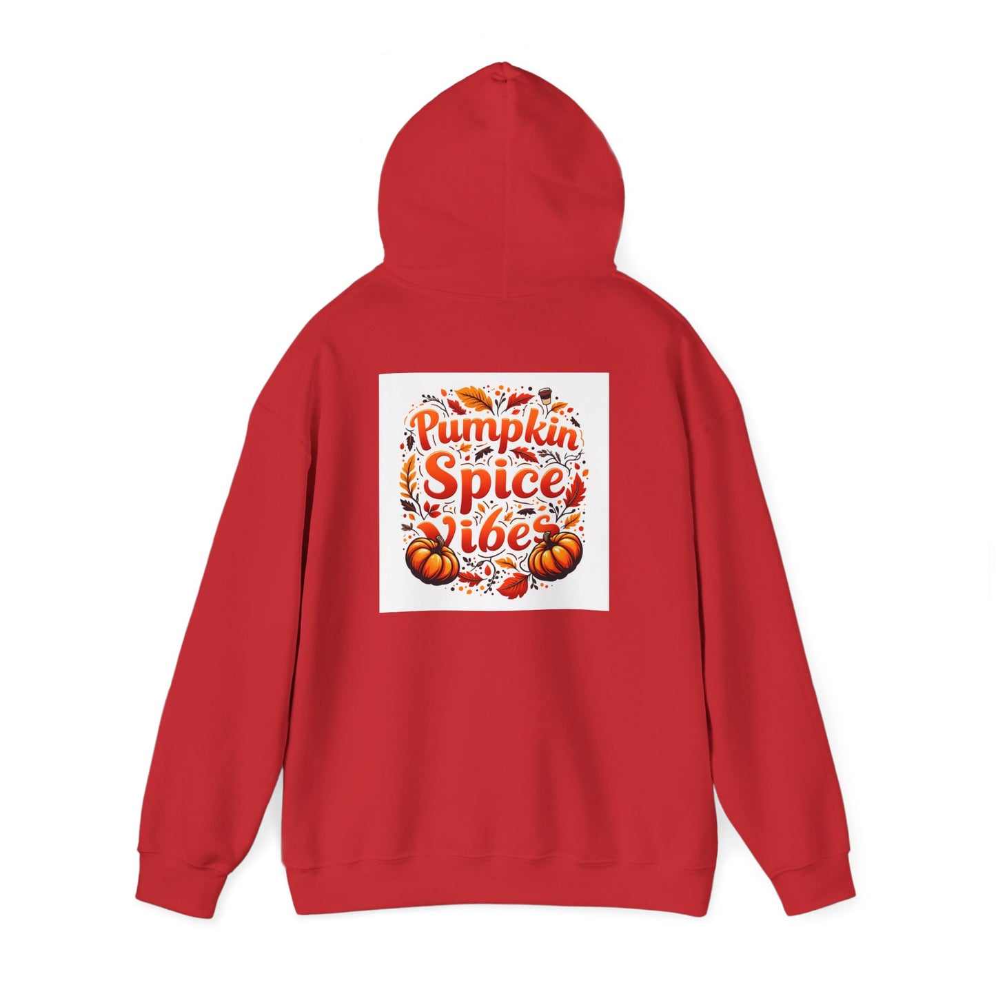 Pumpkin Spice Vibes Hoodie, Fall Fashion, Cozy Sweatshirt for Autumn, Graphic Hooded Sweatshirt, Halloween Gift, Pumpkin Lovers