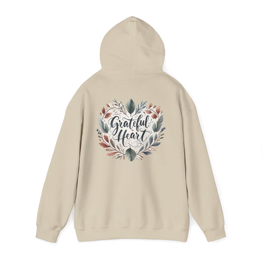 Grateful Heart Unisex Hoodie, Cozy Sweatshirt for Fall, Gift for Friends, Spiritual Appreciation, Perfect for Thanksgiving