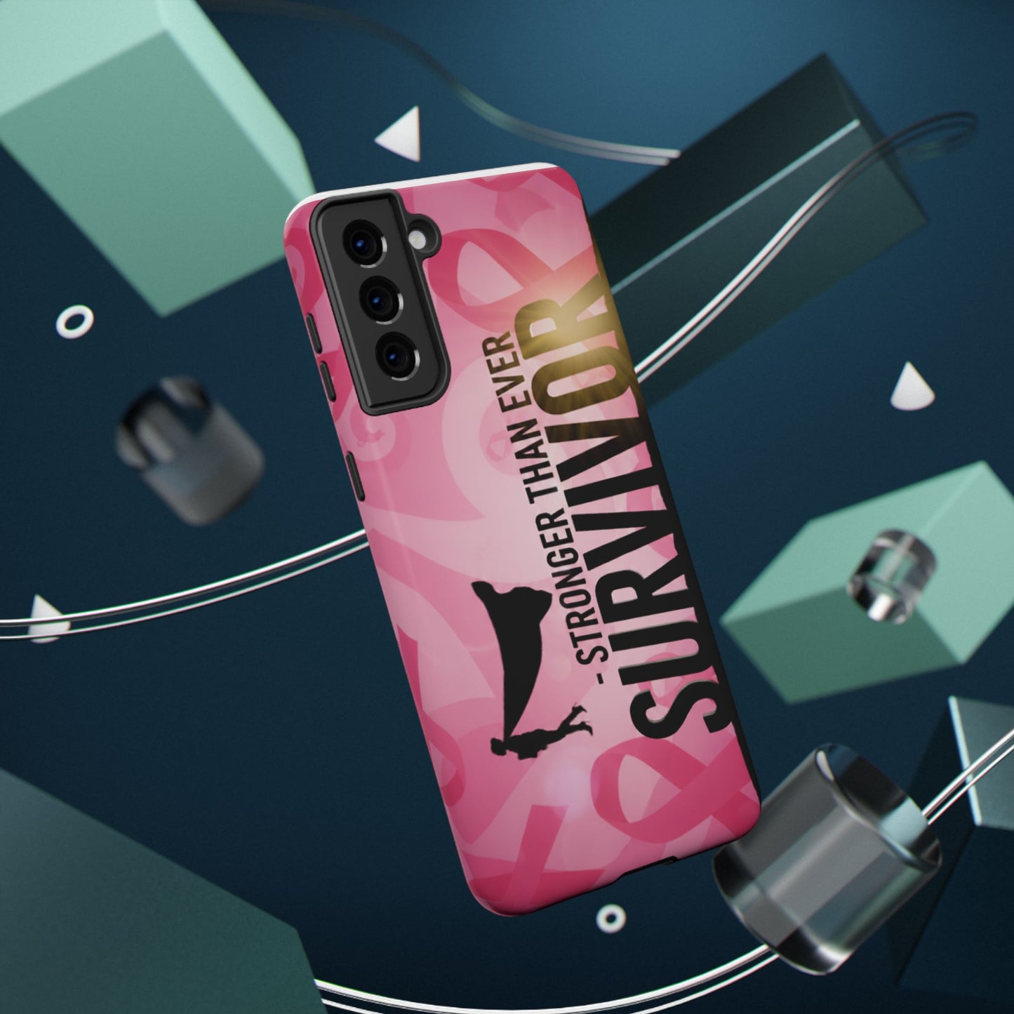 Survivor Impact-Resistant Phone Cases - Empowering, Stronger Than Ever, Gift for Fighters, Resilience Decor, Phone Protection