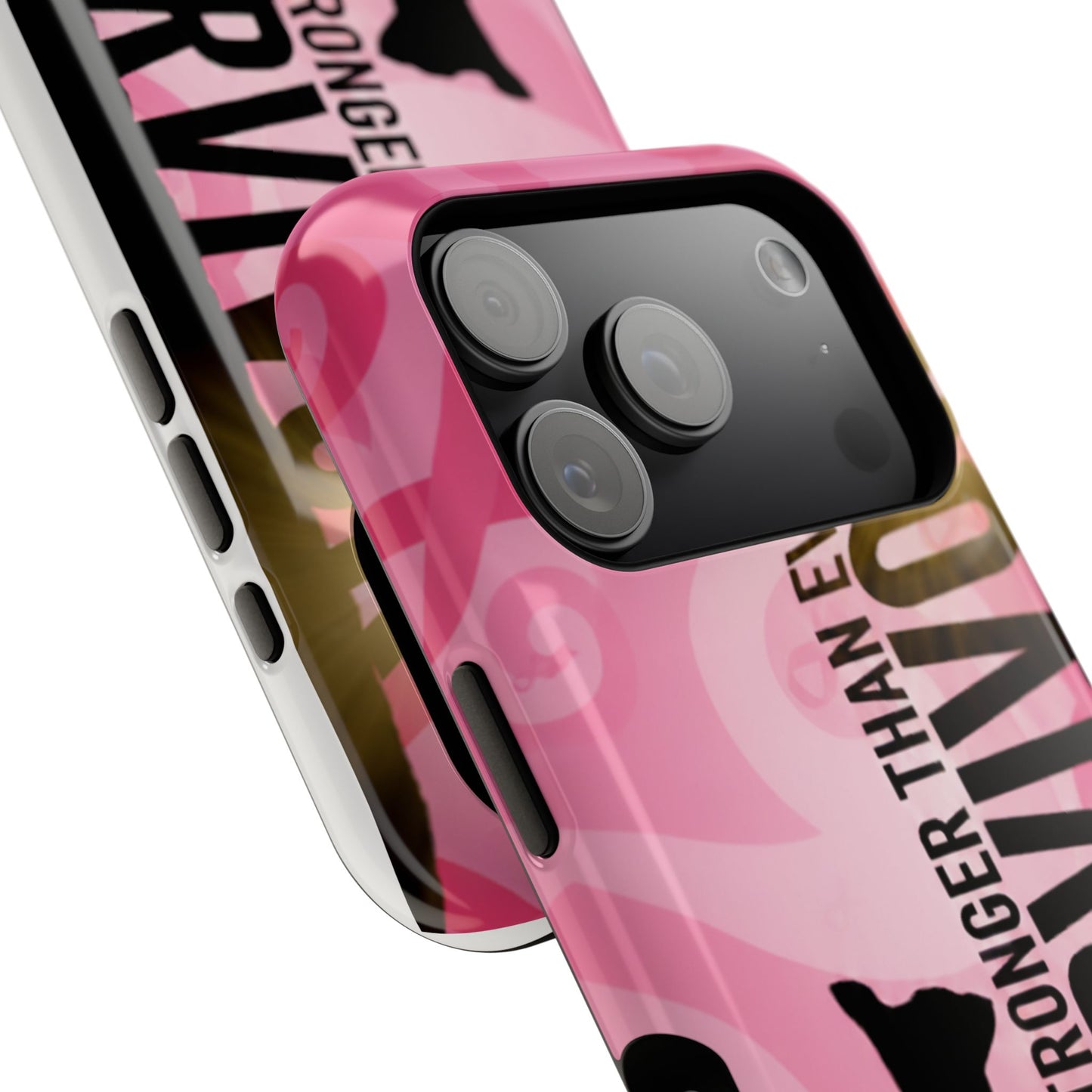 Survivor Impact-Resistant Phone Cases - Empowering, Stronger Than Ever, Gift for Fighters, Resilience Decor, Phone Protection