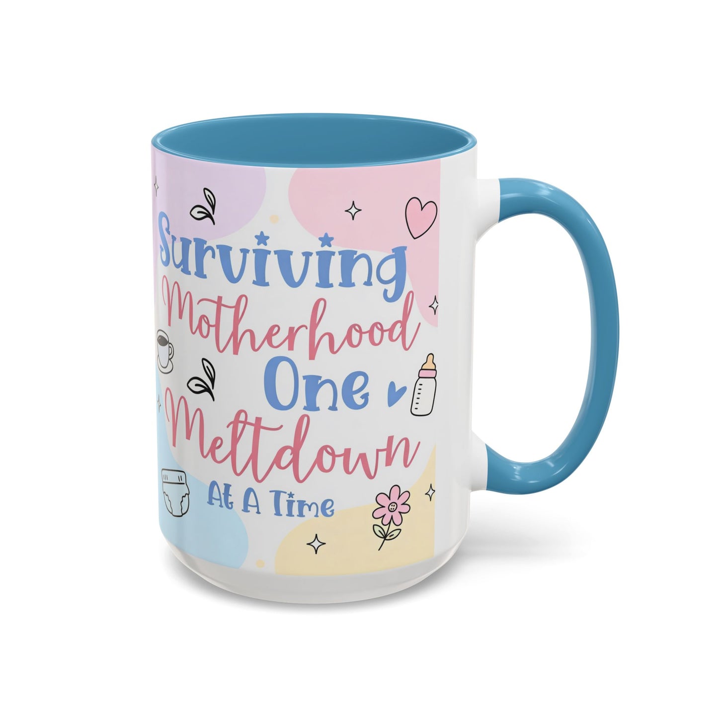 Surviving Motherhood One Meltdown at a Time Coffee Mug