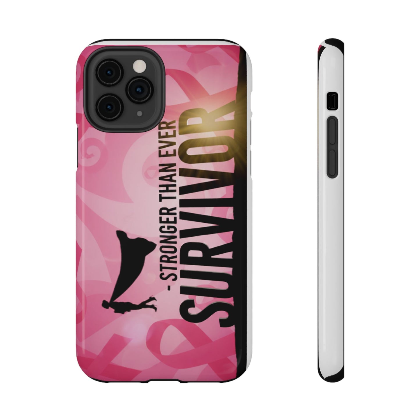 Survivor Impact-Resistant Phone Cases - Empowering, Stronger Than Ever, Gift for Fighters, Resilience Decor, Phone Protection