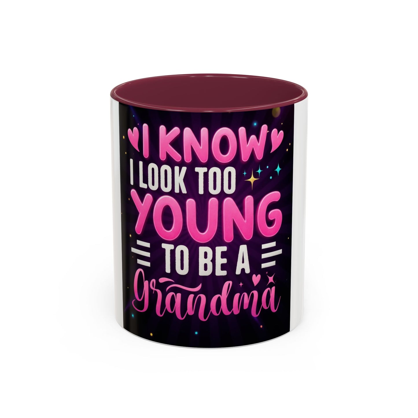 Colorful Grandma Mug - Fun Gift for Grandmothers, Unique Coffee Cup, Birthday, Mother's Day, Celebration, Colorful Design