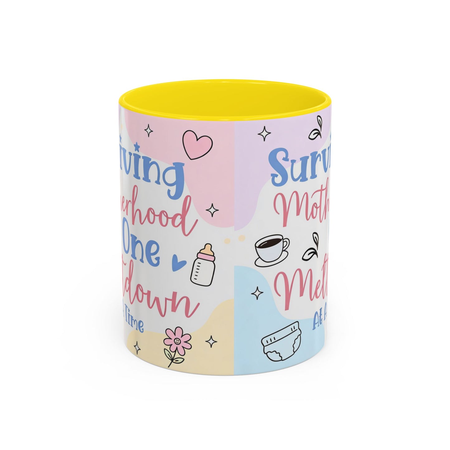 Surviving Motherhood One Meltdown at a Time Coffee Mug