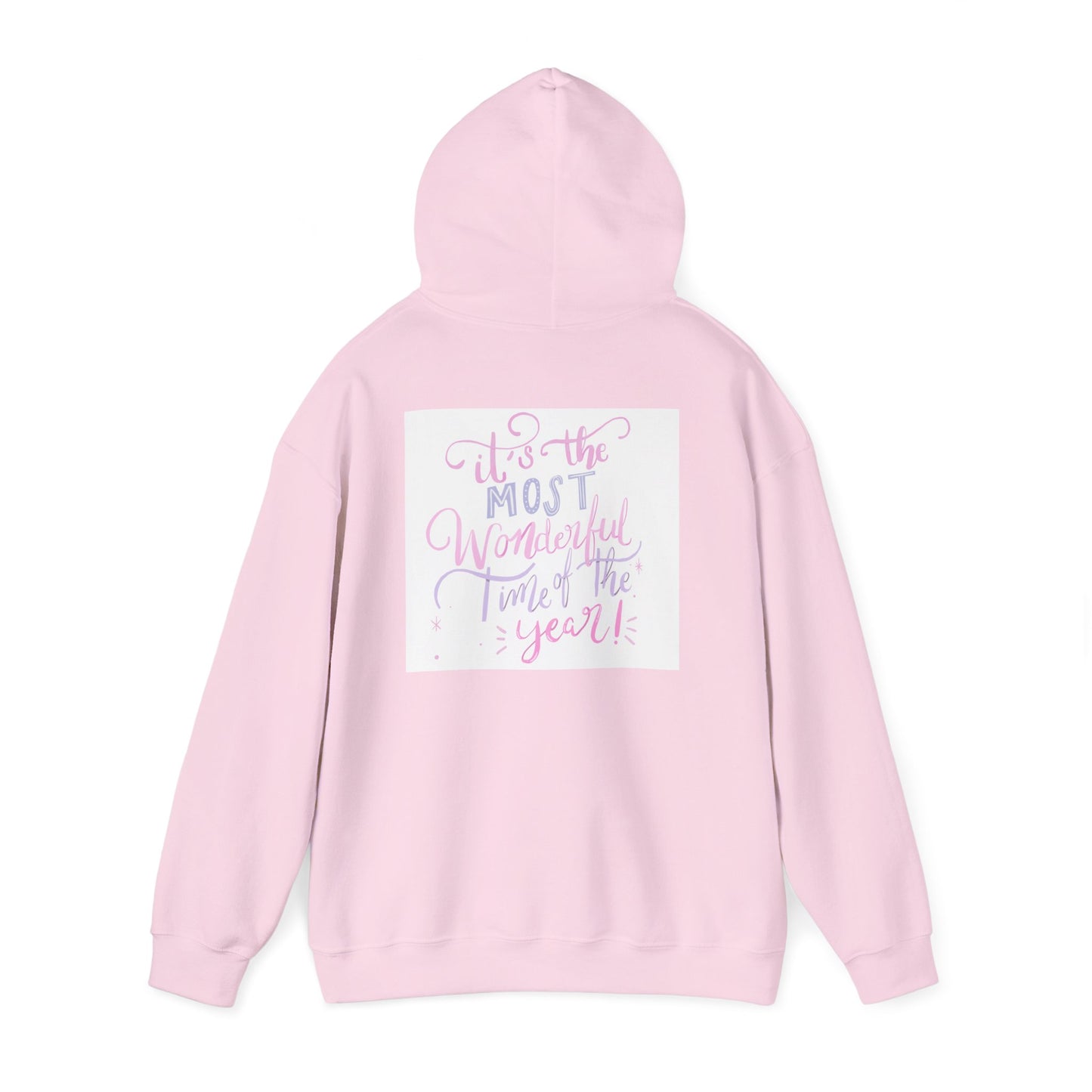 Hoodie — "It's the Most Wonderful Time of the Year" Pastel Holiday Hoodie