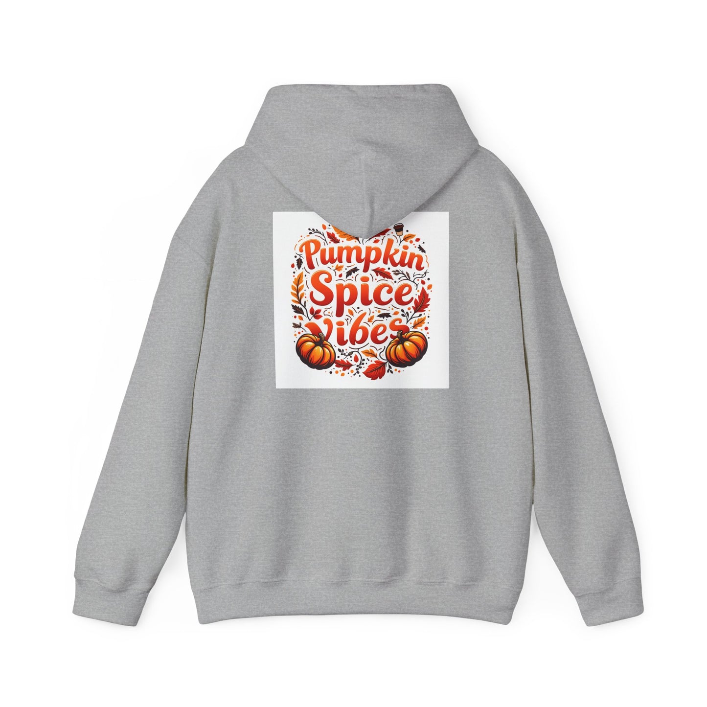 Pumpkin Spice Vibes Hoodie, Fall Fashion, Cozy Sweatshirt for Autumn, Graphic Hooded Sweatshirt, Halloween Gift, Pumpkin Lovers