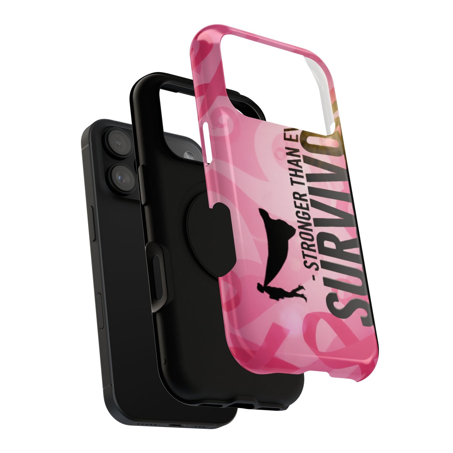 Survivor Impact-Resistant Phone Cases - Empowering, Stronger Than Ever, Gift for Fighters, Resilience Decor, Phone Protection